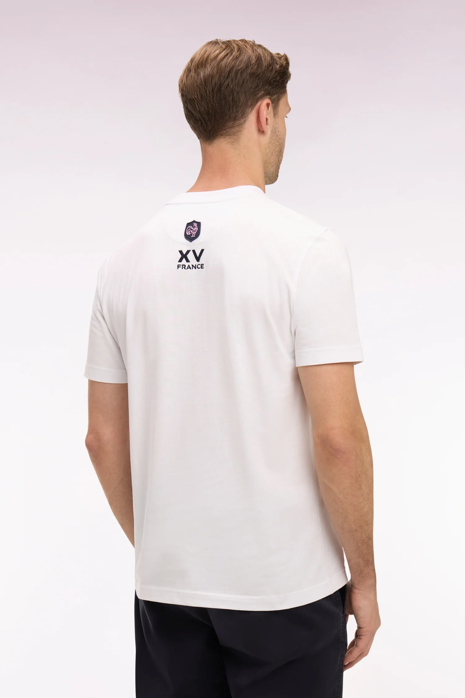 T-shirt XV de France à manches courtes en coton blanc sérigraphié coupe regular - Image 5