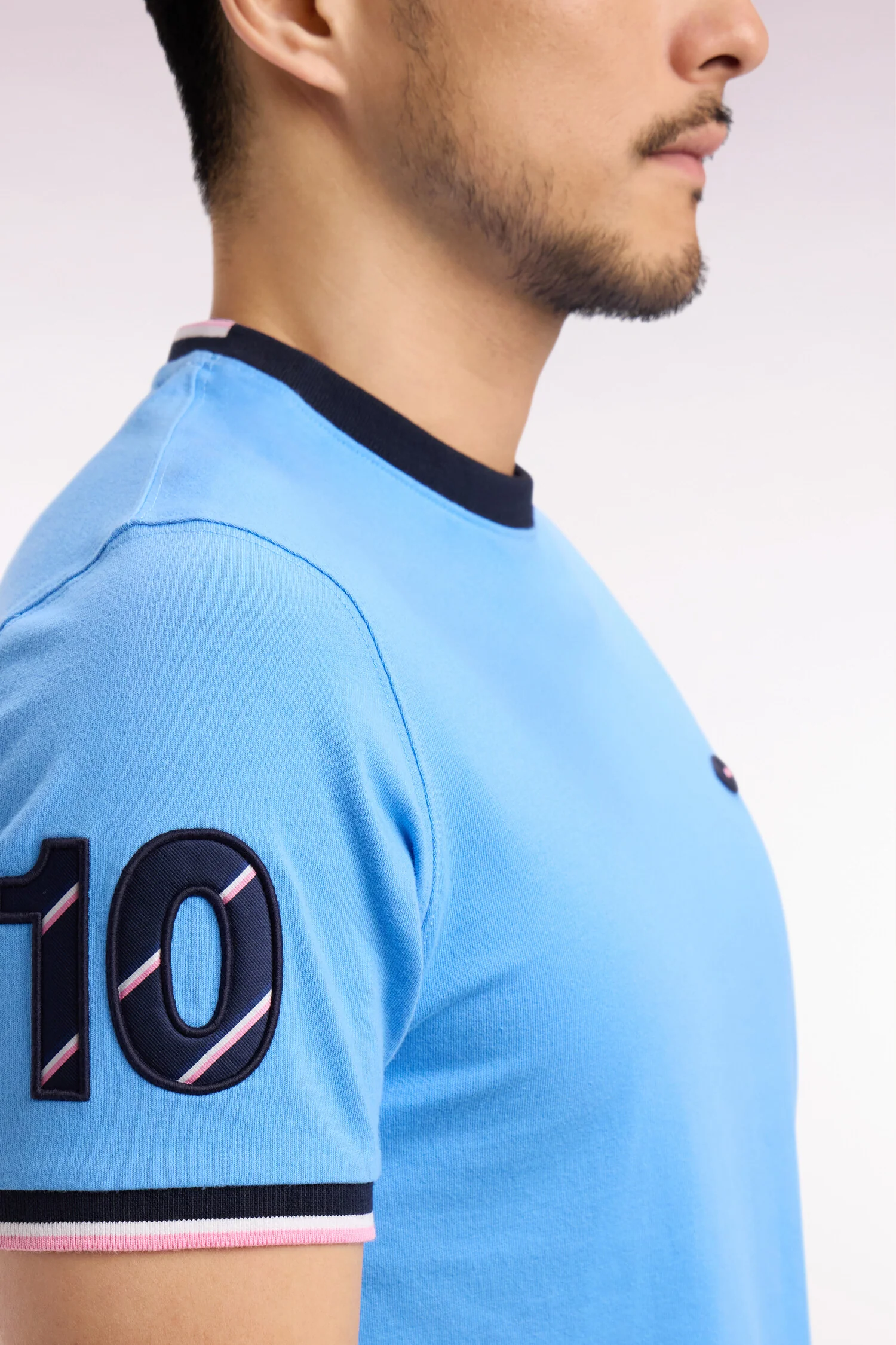 T-shirt XV de France à manches courtes en coton bleu coupe regular - Image 4