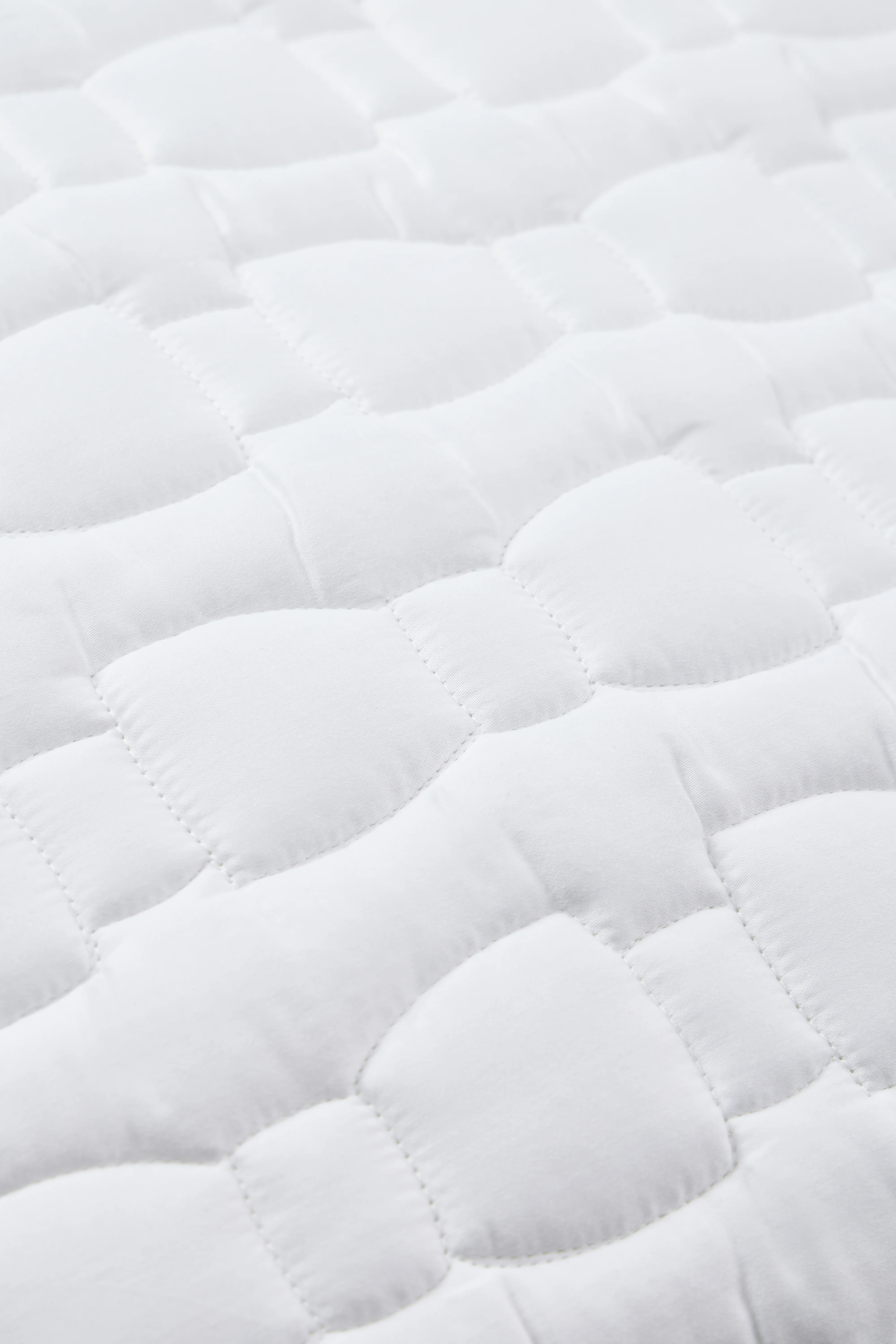 Taies d'oreiller en satin de coton blanc matelassé - Image 2